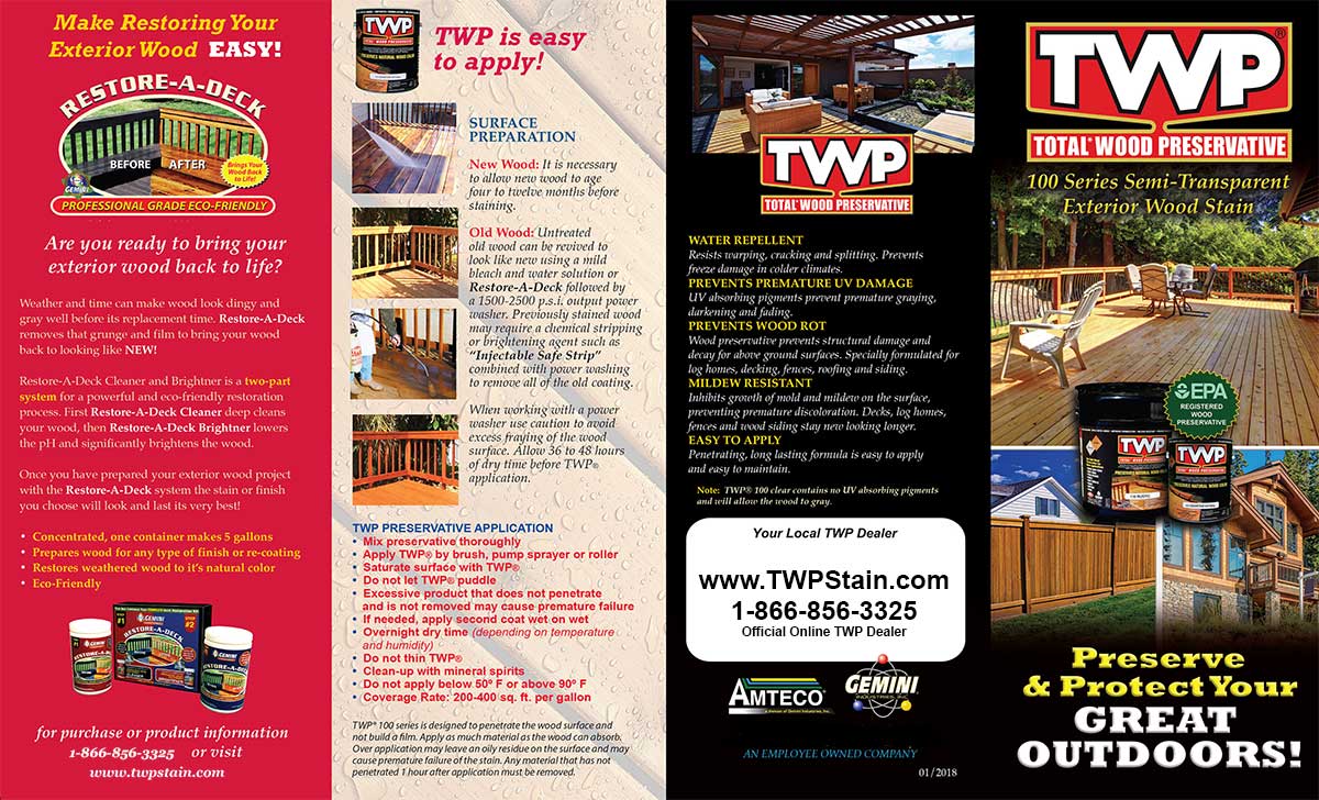 TWP 100 Series 1 Gallon TWP Wood Stains