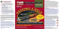 TWP 100 Series Deck Stain 5 Gallon and Gemini Cleaner/Brightener Kit