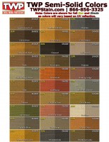 TWP Wood Deck Stain Samples
