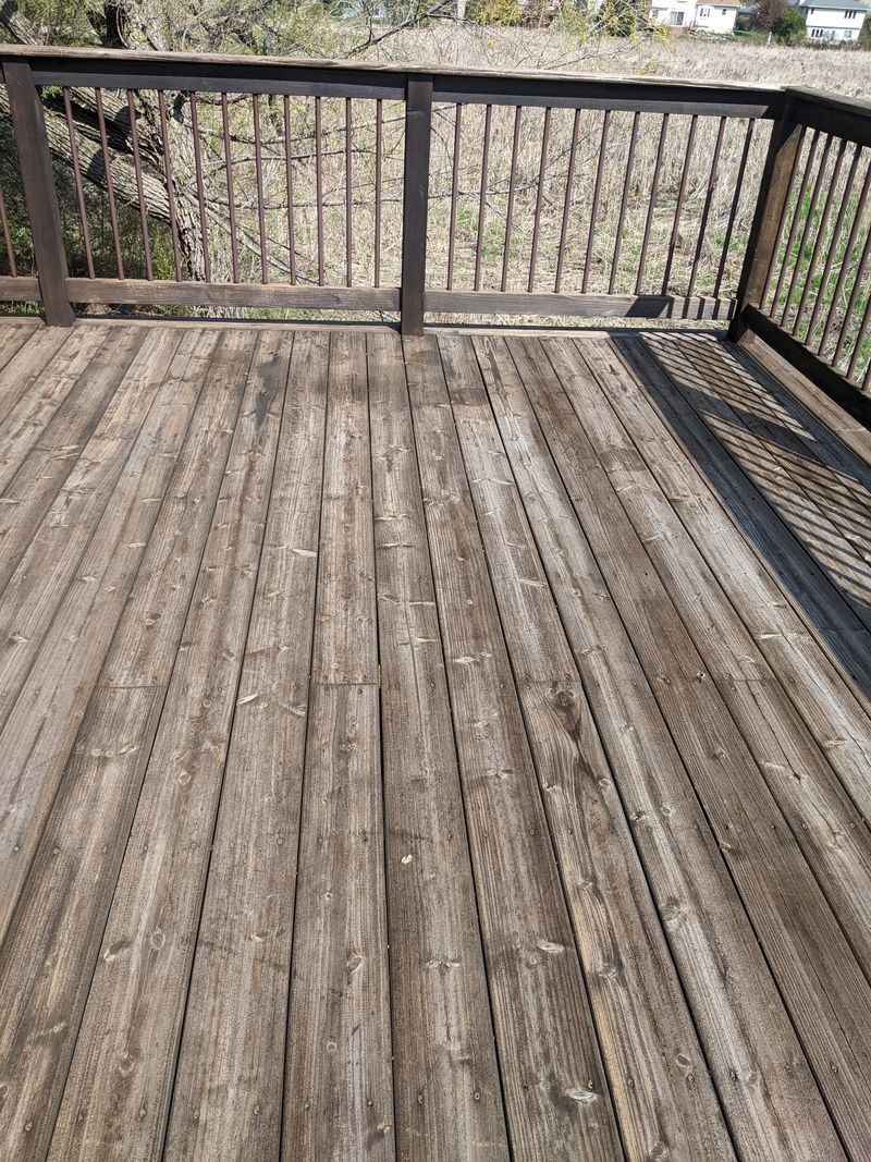 Deck Floor Staining Push Brush